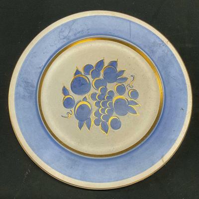 Vintage Stangl Pottery Blue Fruit Plate
