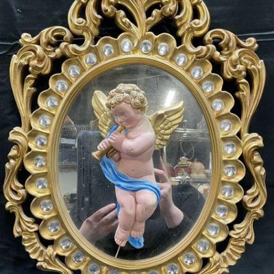 Ellie Haggerty Cherub Mirror Carousel Panel

