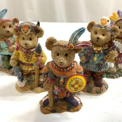 Ks COLLECTION 5 Composite Native Bear Figures
