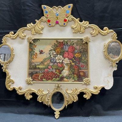 Ellie Haggerty Still Life Gilt Carousel Panel
