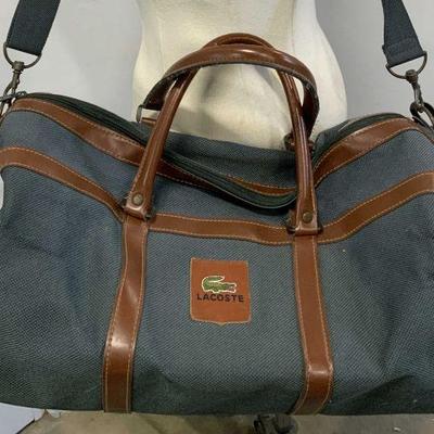 LACOSTE Travel Bag Green & Brown
