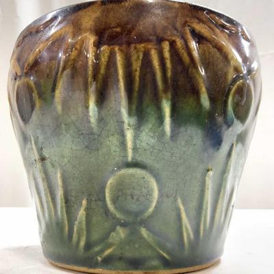 Vintage Ceramic Majolica Planter Vessel
