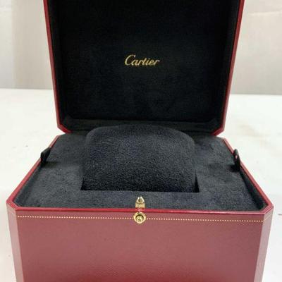 CARTIER Red Watch Box W Hinged Lid
