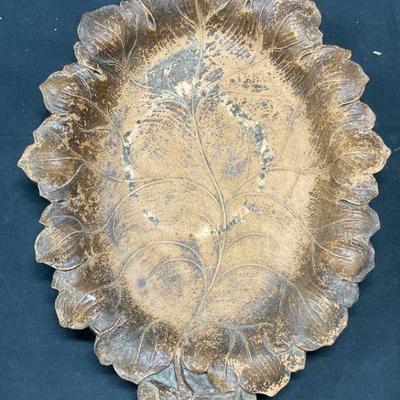 Vintage SYROCO Wood Leaf Platter USA
