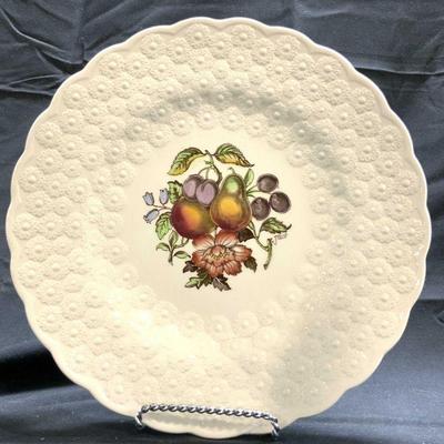 SPODE  Floral & Fruit Motif Porc Plate England
