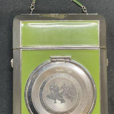Vintage Terri Green Bakelite Vanity Case
