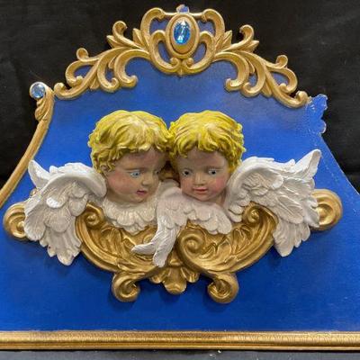 Signed Ellie Haggerty Angel Twins Carousel Panel
