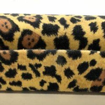 Leopard Print Makeup Case W Mirror & Nordstrom Bx
