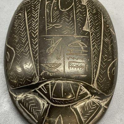 Carved Stone Egyptian Scarab Figural
