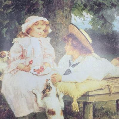 Frederick Morgan Playmates Collagraph Print
