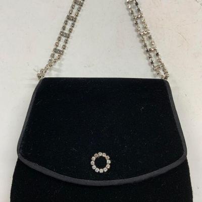 ACCESSORIES STUDIO Velvet Clutch Blk
