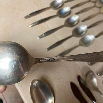 Gorham Sea Rose Sterling Silver 34 Pieces Flatware Set