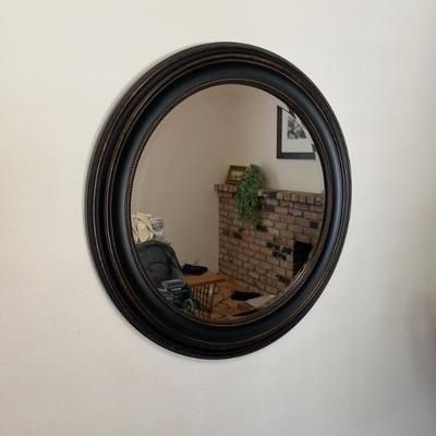 Beveled Round Mirror