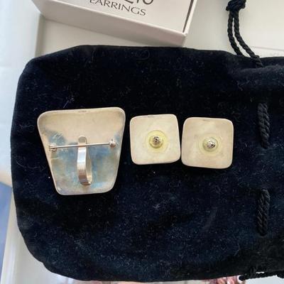 Sterling Silver Earrings and Pendant