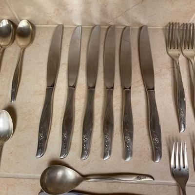 Gorham Sea Rose Sterling Silver 34 Pieces Flatware Set