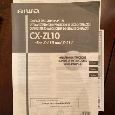 Vintage 1999 AIWA Stereo Turntable Speakers System