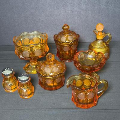 Vintage Orange Fostoria Glass