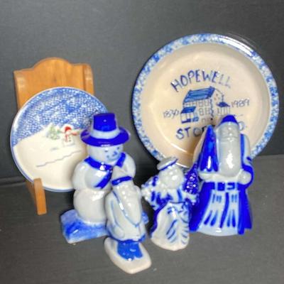 Eldreth Pottery - Christmas Snowmen and Santa 