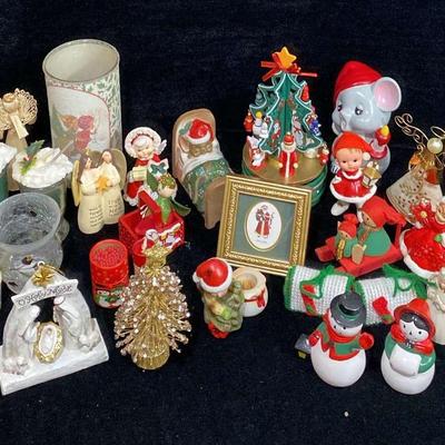 Vintage Christmas Tabletop Decor 
