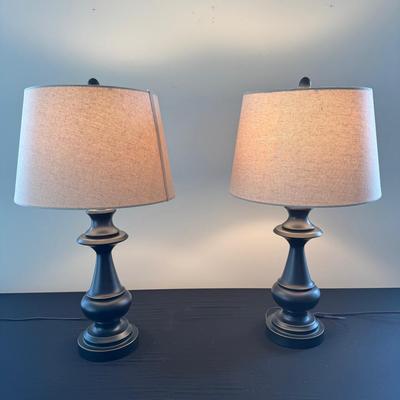 Pair of Lamps, Black