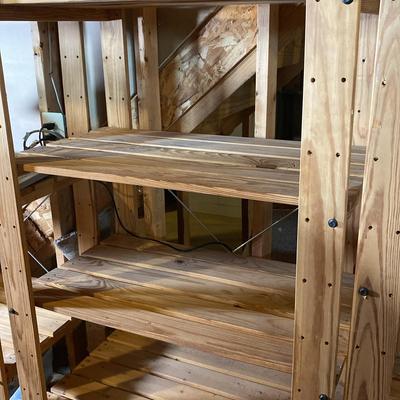 3- Wood Shelve Units