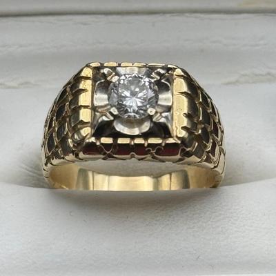 Men's 14K Diamond Ring
