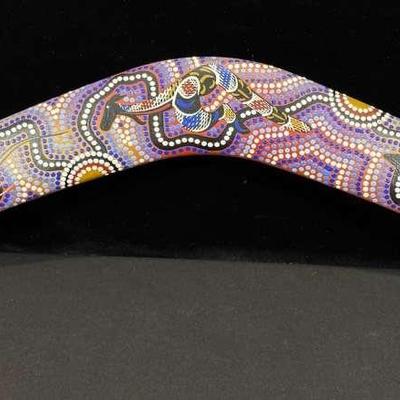 Hand Painted Australian Boomerang