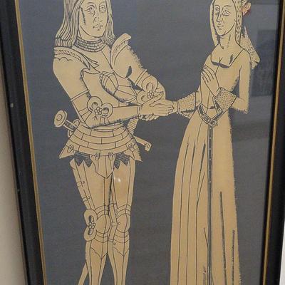 FRAMED PRINT/POSTER - MARGARET AND THOMAS DE FREEVILLE 