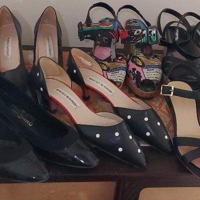 SALVATORE FERRAGAMO AND MANOLO BLAHNIK SHOES