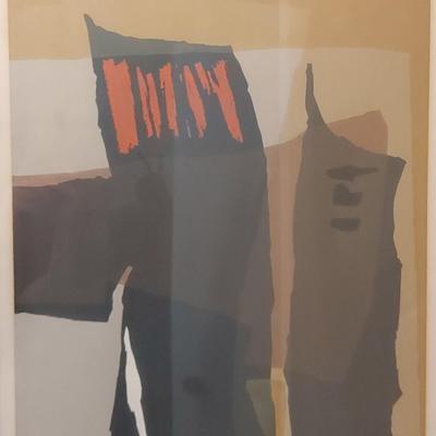 ABSTRACT NUMBERED PRINT BY BENSON