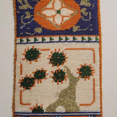 EMBROIDERED TEXTILE ART/TAPESTRY/WALL HANGING 