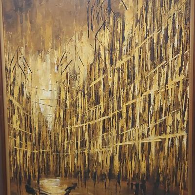 ABSTRACT GOLD STREET PAINTING
