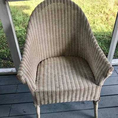 wicker chair $55