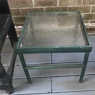 glass top table %12