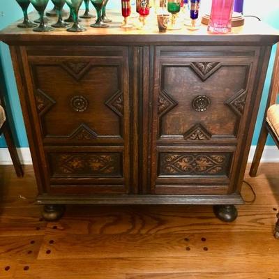 19th Century Gothic Revival cabinet $275
38 X 18 1/2 X 38