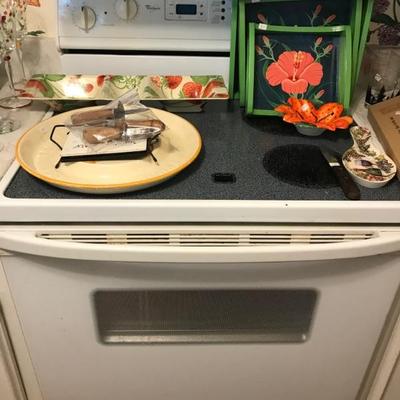 Whirlpool glass top stove $75