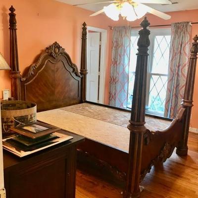 queen four poster bed frame $450
74 X 92"