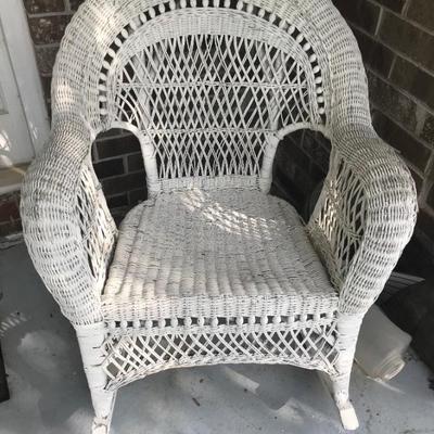 wicker rocker $55