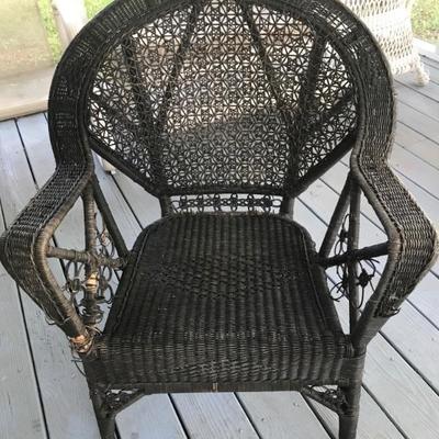 wicker chair $50 as is
