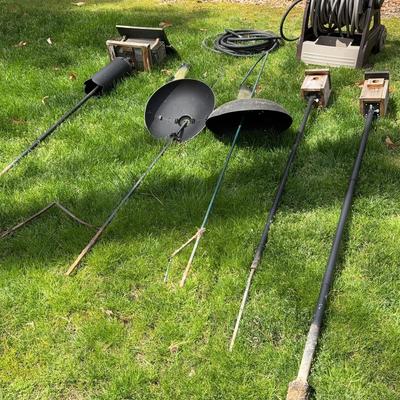 Bird Houses, Feeders, Shepherd Hooks, And Hoses