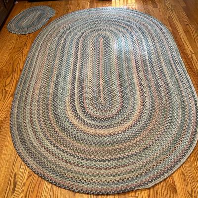 Three Braided Rugs (2- 5’ X 8’ And 1- 28” X 19”)