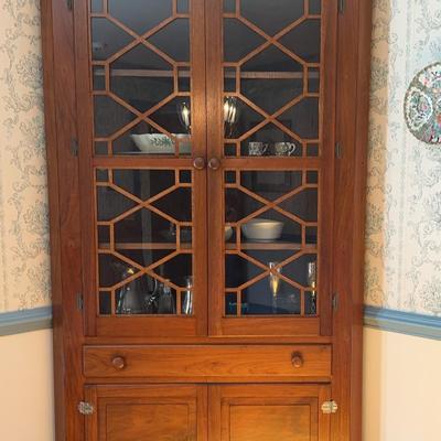 Colonial Williamsburg Style Corner Cabinet #1