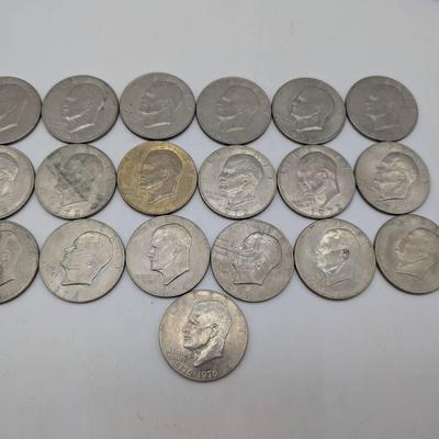 19 Eisenhower Dollars