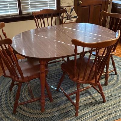 Vintage Table And Four Chairs