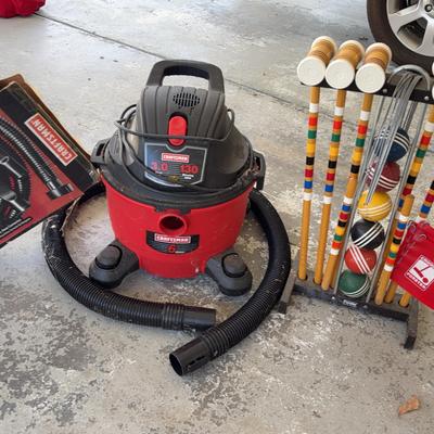 Croquet Set And Craftsman 3hp Wet/dry Vacuum 