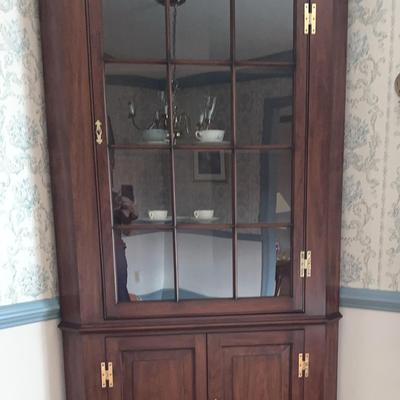 Chippendale style corner cabinet