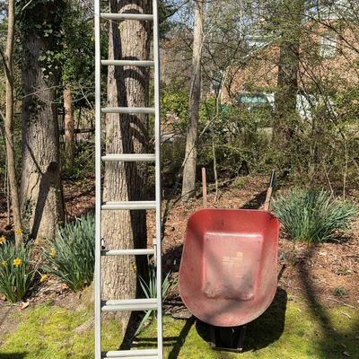 Werner D-1120-2? Extension Ladder And Wheelbarrow  