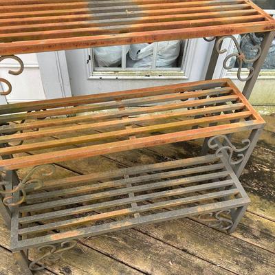 Aluminum Nesting Shelf Plant Stand