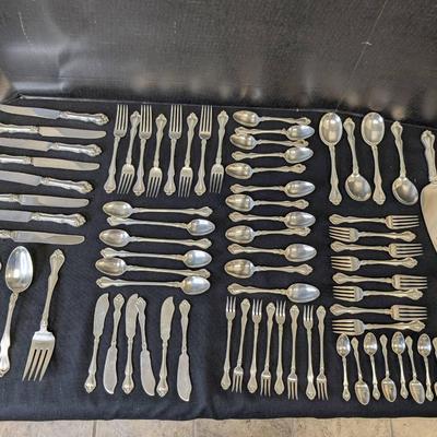 75 Pcs. Westmoreland Sterling Silver Flatware 