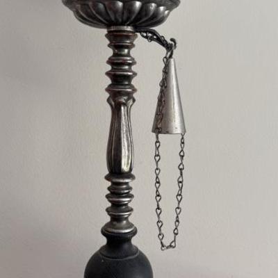 Metal Candle Holder w/Attached Snuffer